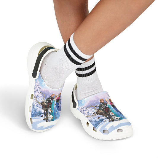 Kids' Frozen Foam Clogs, Fun Outdoor Footwear, Summer Play Shoes, Beach Sandals, Kid's Casual Slippers