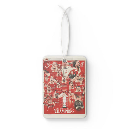 Football Vibes Air Freshener | Football Car Decor, Sports Gift for Fans, Summer Road Trip, Unique Car Accessory, Red Fans Collection